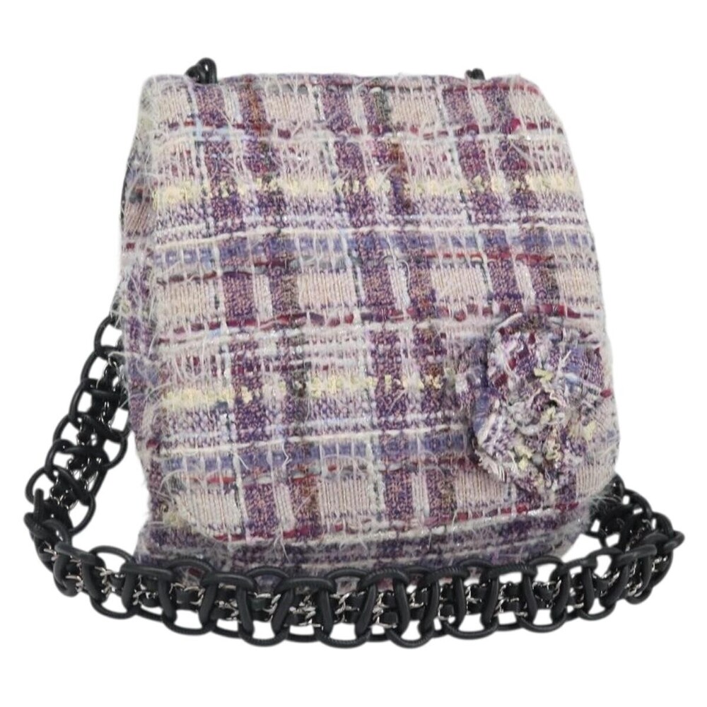 Chanel Camellia Messenger Tweed Large